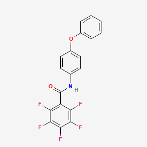 molecular formula C19H10F5NO2 B4627690 2,3,4,5,6-pentafluoro-N-(4-phenoxyphenyl)benzamide 
