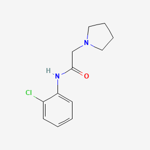 molecular formula C12H15ClN2O B4627725 N-(2-chlorophenyl)-2-(1-pyrrolidinyl)acetamide 