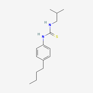molecular formula C15H24N2S B4627838 N-(4-butylphenyl)-N'-isobutylthiourea 