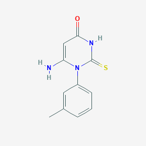 6-amino-1-(3-methylphenyl)-2-thioxo-2,3-dihydropyrimidin-4(1H)-one