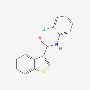 molecular formula C15H10ClNOS B4627903 N-(2-chlorophenyl)-1-benzothiophene-3-carboxamide 