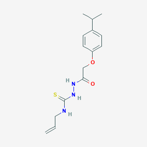 molecular formula C15H21N3O2S B4627904 N-烯丙基-2-[(4-异丙苯氧基)乙酰基]肼基碳硫酰胺 