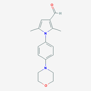 2,5-dimethyl-1-[4-(morpholin-4-yl)phenyl]-1H-pyrrole-3-carbaldehyde