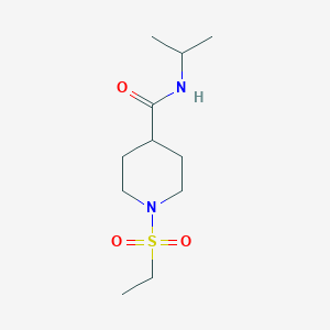 molecular formula C11H22N2O3S B4628036 1-(ethylsulfonyl)-N-isopropyl-4-piperidinecarboxamide 