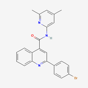 molecular formula C23H18BrN3O B4628062 2-(4-溴苯基)-N-(4,6-二甲基-2-吡啶基)-4-喹啉甲酰胺 