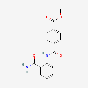 molecular formula C16H14N2O4 B4628133 4-({[2-(氨基羰基)苯基]氨基}羰基)苯甲酸甲酯 