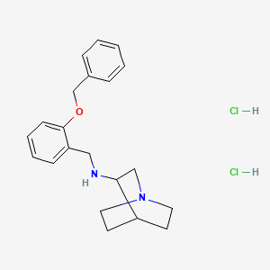 molecular formula C21H28Cl2N2O B4628147 N-[2-(benzyloxy)benzyl]quinuclidin-3-amine dihydrochloride 
