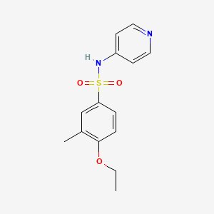 molecular formula C14H16N2O3S B4628148 4-ethoxy-3-methyl-N-4-pyridinylbenzenesulfonamide 