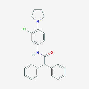 N-[3-chloro-4-(pyrrolidin-1-yl)phenyl]-2,2-diphenylacetamide