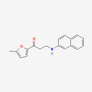 molecular formula C18H17NO2 B4628190 1-(5-methyl-2-furyl)-3-(2-naphthylamino)-1-propanone 