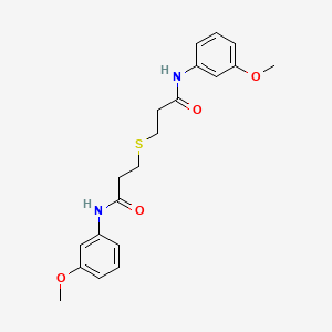 molecular formula C20H24N2O4S B4628194 3,3'-thiobis[N-(3-methoxyphenyl)propanamide] 
