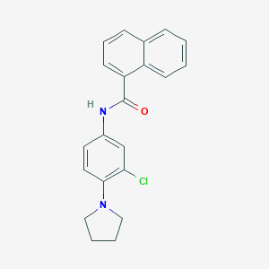 N-[3-chloro-4-(pyrrolidin-1-yl)phenyl]naphthalene-1-carboxamide