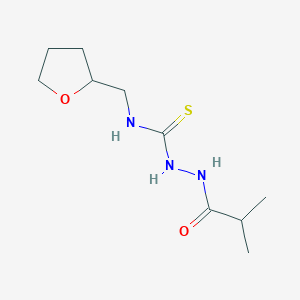 molecular formula C10H19N3O2S B4628207 2-isobutyryl-N-(tetrahydro-2-furanylmethyl)hydrazinecarbothioamide 