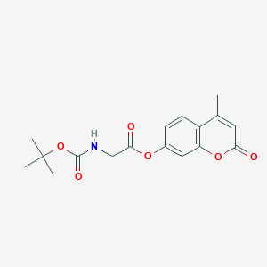 molecular formula C17H19NO6 B4628291 4-methyl-2-oxo-2H-chromen-7-yl N-(tert-butoxycarbonyl)glycinate 