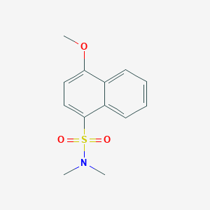 molecular formula C13H15NO3S B4628304 4-methoxy-N,N-dimethyl-1-naphthalenesulfonamide 
