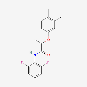 molecular formula C17H17F2NO2 B4628308 N-(2,6-二氟苯基)-2-(3,4-二甲基苯氧基)丙酰胺 