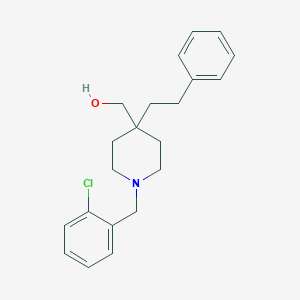 molecular formula C21H26ClNO B4628359 [1-(2-氯苄基)-4-(2-苯乙基)-4-哌啶基]甲醇 
