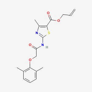 allyl 2-{[(2,6-dimethylphenoxy)acetyl]amino}-4-methyl-1,3-thiazole-5-carboxylate