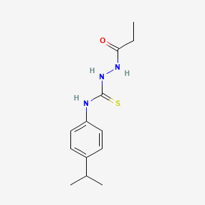 N-(4-isopropylphenyl)-2-propionylhydrazinecarbothioamide