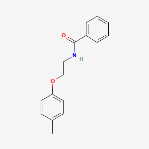 molecular formula C16H17NO2 B4628449 N-[2-(4-甲基苯氧基)乙基]苯甲酰胺 