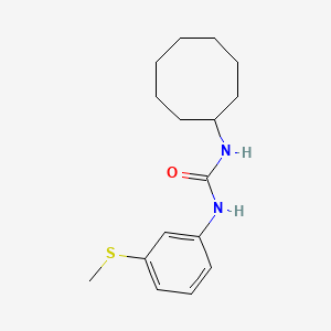 molecular formula C16H24N2OS B4628566 N-cyclooctyl-N'-[3-(methylthio)phenyl]urea 