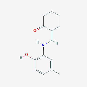 molecular formula C14H17NO2 B4628711 2-{[(2-hydroxy-5-methylphenyl)amino]methylene}cyclohexanone 