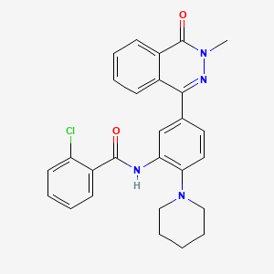 2-chloro-N-[5-(3-methyl-4-oxo-3,4-dihydro-1-phthalazinyl)-2-(1-piperidinyl)phenyl]benzamide