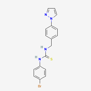 N-(4-bromophenyl)-N'-[4-(1H-pyrazol-1-yl)benzyl]thiourea