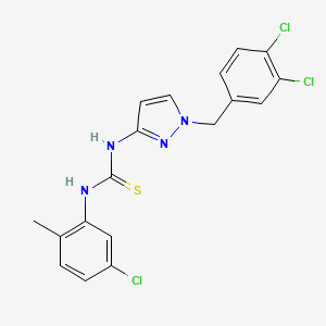N-(5-chloro-2-methylphenyl)-N'-[1-(3,4-dichlorobenzyl)-1H-pyrazol-3-yl]thiourea