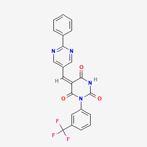 5-[(2-phenyl-5-pyrimidinyl)methylene]-1-[3-(trifluoromethyl)phenyl]-2,4,6(1H,3H,5H)-pyrimidinetrione