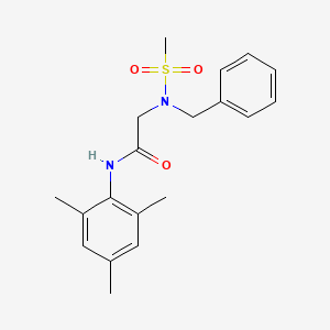 molecular formula C19H24N2O3S B4628879 N~2~-benzyl-N~1~-mesityl-N~2~-(methylsulfonyl)glycinamide 