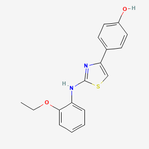 4-{2-[(2-ethoxyphenyl)amino]-1,3-thiazol-4-yl}phenol