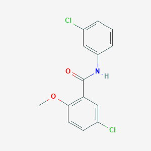 molecular formula C14H11Cl2NO2 B4629037 5-chloro-N-(3-chlorophenyl)-2-methoxybenzamide 