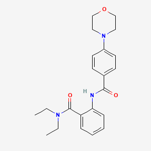 N,N-diethyl-2-{[4-(4-morpholinyl)benzoyl]amino}benzamide