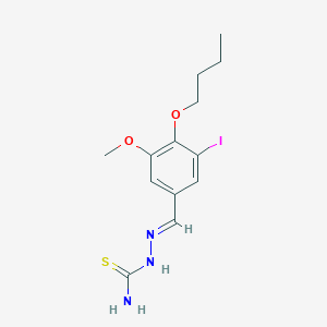 4-butoxy-3-iodo-5-methoxybenzaldehyde thiosemicarbazone