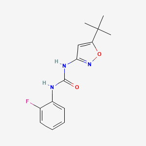 molecular formula C14H16FN3O2 B4629162 N-(5-叔丁基-3-异恶唑基)-N'-(2-氟苯基)脲 