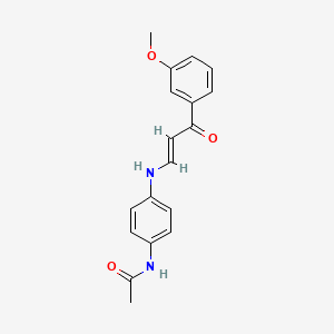 N-(4-{[3-(3-methoxyphenyl)-3-oxo-1-propen-1-yl]amino}phenyl)acetamide