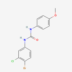 molecular formula C14H12BrClN2O2 B4629257 N-(4-bromo-3-chlorophenyl)-N'-(4-methoxyphenyl)urea 