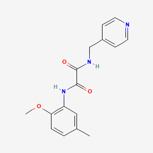 molecular formula C16H17N3O3 B4629270 N-(2-methoxy-5-methylphenyl)-N'-(4-pyridinylmethyl)ethanediamide 