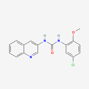 molecular formula C17H14ClN3O2 B4629319 N-(5-chloro-2-methoxyphenyl)-N'-3-quinolinylurea 