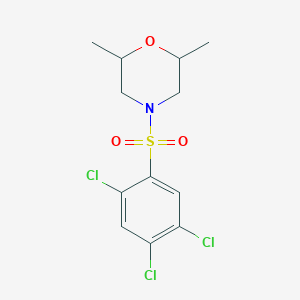 molecular formula C12H14Cl3NO3S B4629339 2,6-dimethyl-4-[(2,4,5-trichlorophenyl)sulfonyl]morpholine 