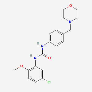 N-(5-chloro-2-methoxyphenyl)-N'-[4-(4-morpholinylmethyl)phenyl]urea