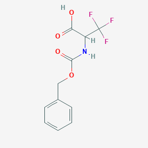 molecular formula C11H10F3NO4 B046294 2-(((苄氧羰基)氨基)-3,3,3-三氟丙酸 CAS No. 10068-52-7