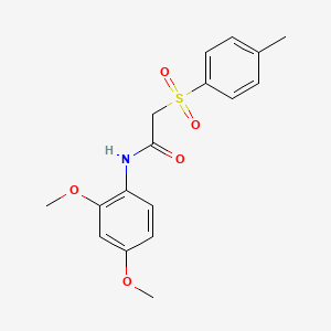 N-(2,4-dimethoxyphenyl)-2-[(4-methylphenyl)sulfonyl]acetamide