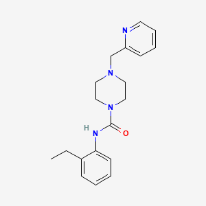 molecular formula C19H24N4O B4629583 N-(2-ethylphenyl)-4-(2-pyridinylmethyl)-1-piperazinecarboxamide 