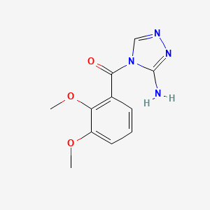 molecular formula C11H12N4O3 B4629609 4-(2,3-dimethoxybenzoyl)-4H-1,2,4-triazol-3-amine 