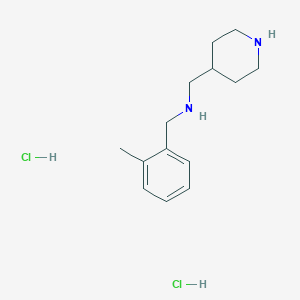 molecular formula C14H24Cl2N2 B4629630 (2-methylbenzyl)(4-piperidinylmethyl)amine dihydrochloride 