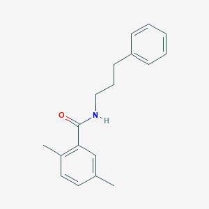 molecular formula C18H21NO B4629637 2,5-dimethyl-N-(3-phenylpropyl)benzamide 