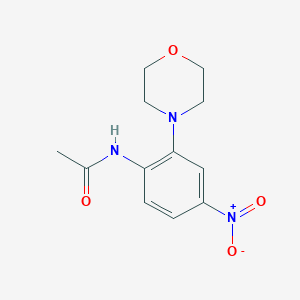 molecular formula C12H15N3O4 B4629651 N-[2-(4-morpholinyl)-4-nitrophenyl]acetamide 