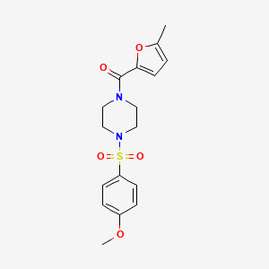 molecular formula C17H20N2O5S B4629674 1-[(4-methoxyphenyl)sulfonyl]-4-(5-methyl-2-furoyl)piperazine 